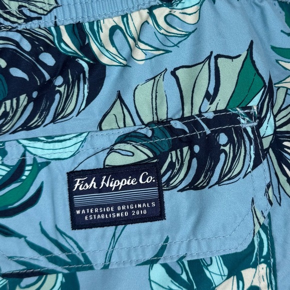 Fish Hippie Swim Trunks Size 2XL - Picture 3 of 8